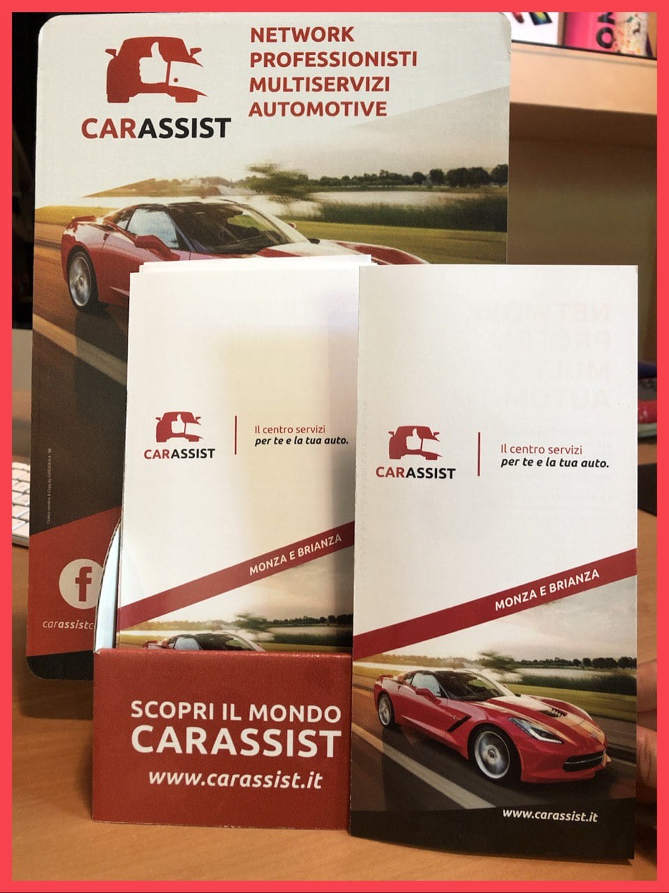 Esempio di brochure aziendale realizzata per il network CarAssist
